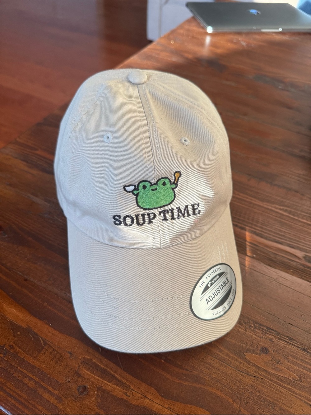 Grebcomics Soup Time Frog Embroidered Dad Hat Stone Adjustable New